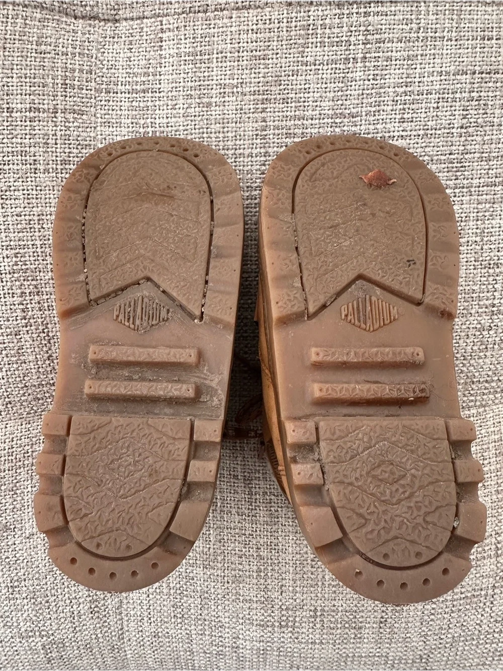 Palladium Kids' Tan Suede Lace-Up Zip Boots